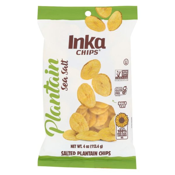 Inka Plantain Chips Sea Salt 4oz 12ct